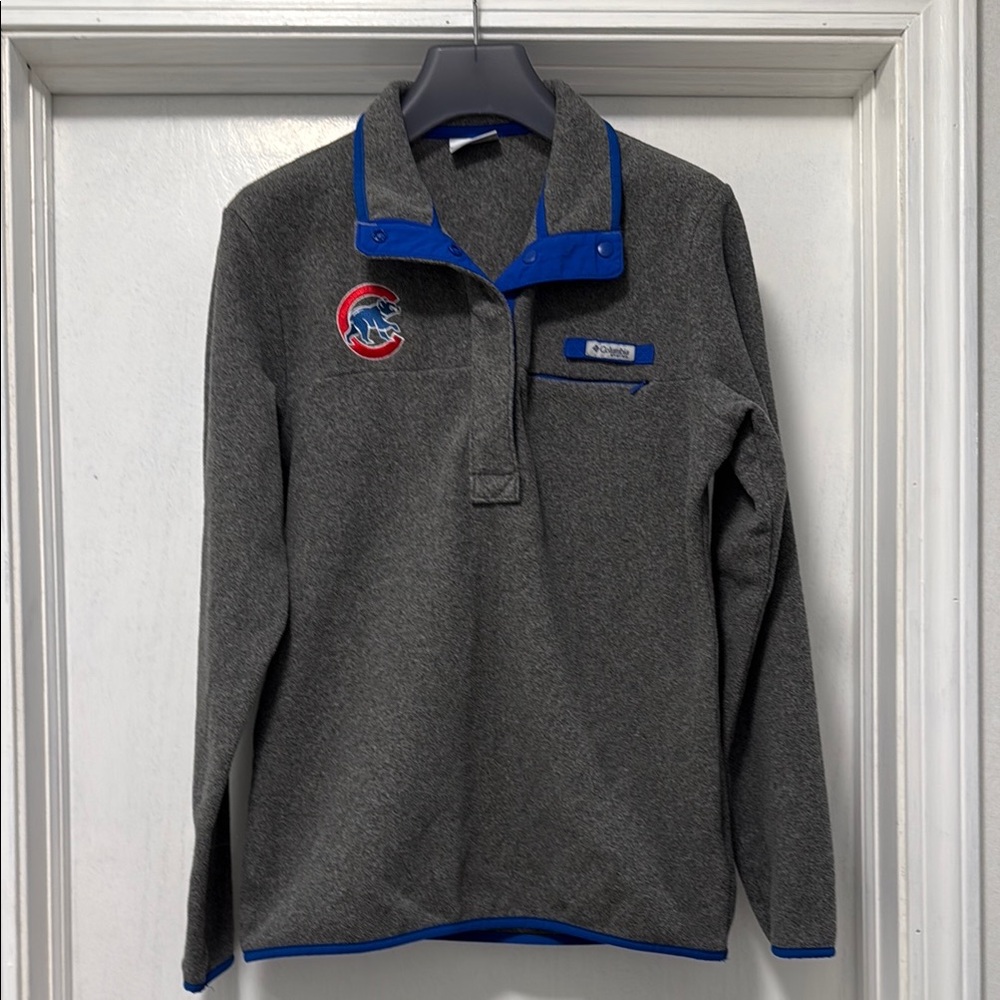 Columbia Chicago Cubs Gray and Blue Sweatshirt